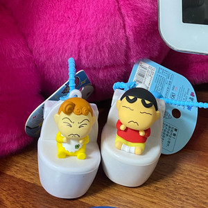 [일괄] 짱구 & 짱아 소리나는 변기 키링