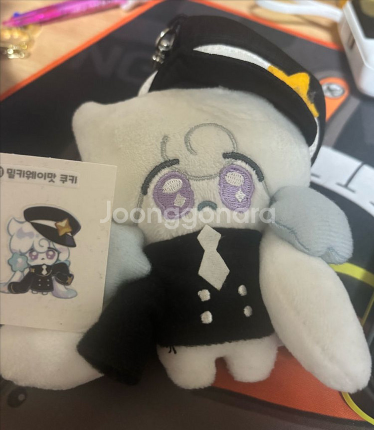 쿠키런킹덤 밀키웨이맛쿠키 봉제인형&띠부씰--0