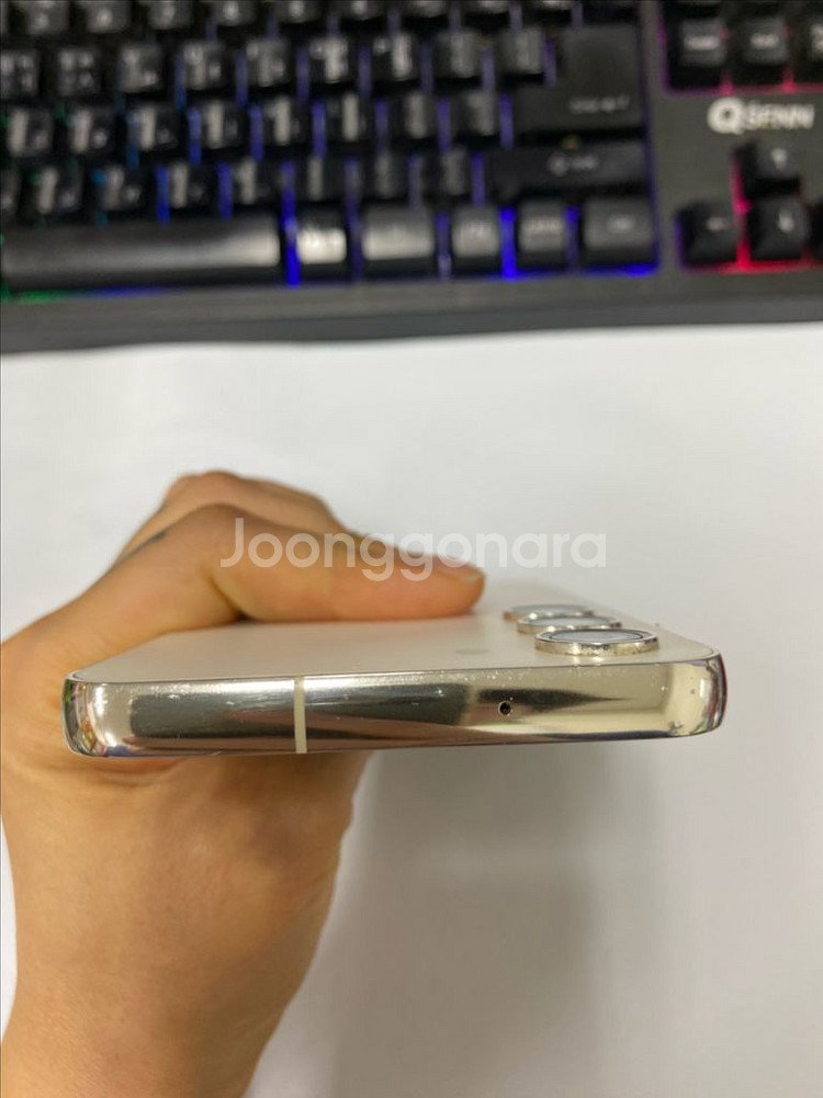 SK 갤럭시S23 크림 외관깔끔 256GB 무잔상메인폰--3