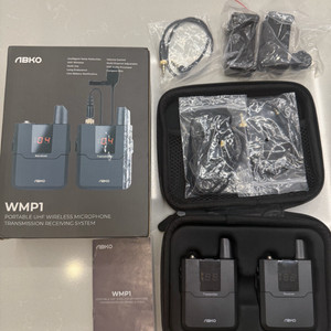 앱코 WMP1 무선 마이크 세트 (송신기+수신기 / 풀