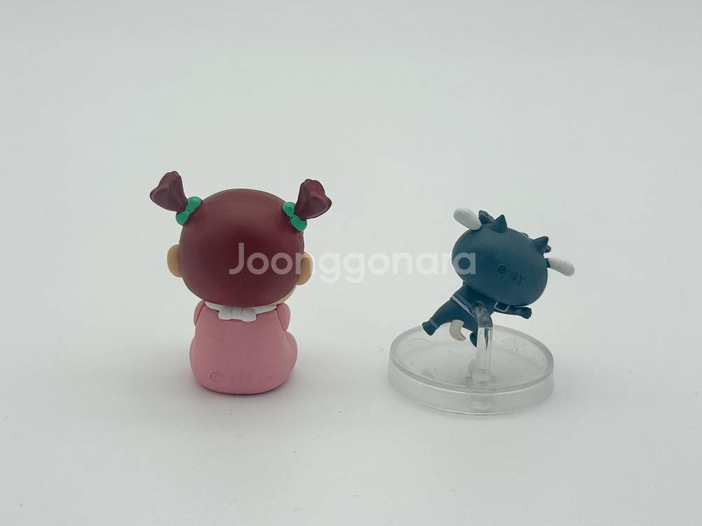 짱구 유리 아기 피규어 & 흰둥이 파워레인저 피규어--2