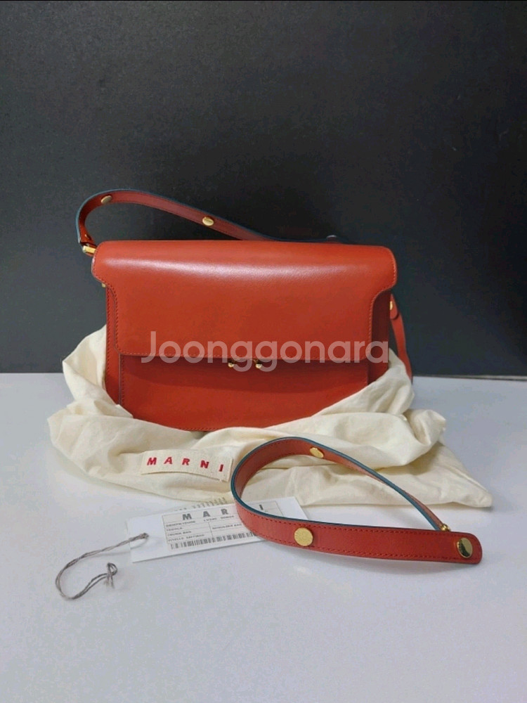 마르니트렁크백 정품 라지--0