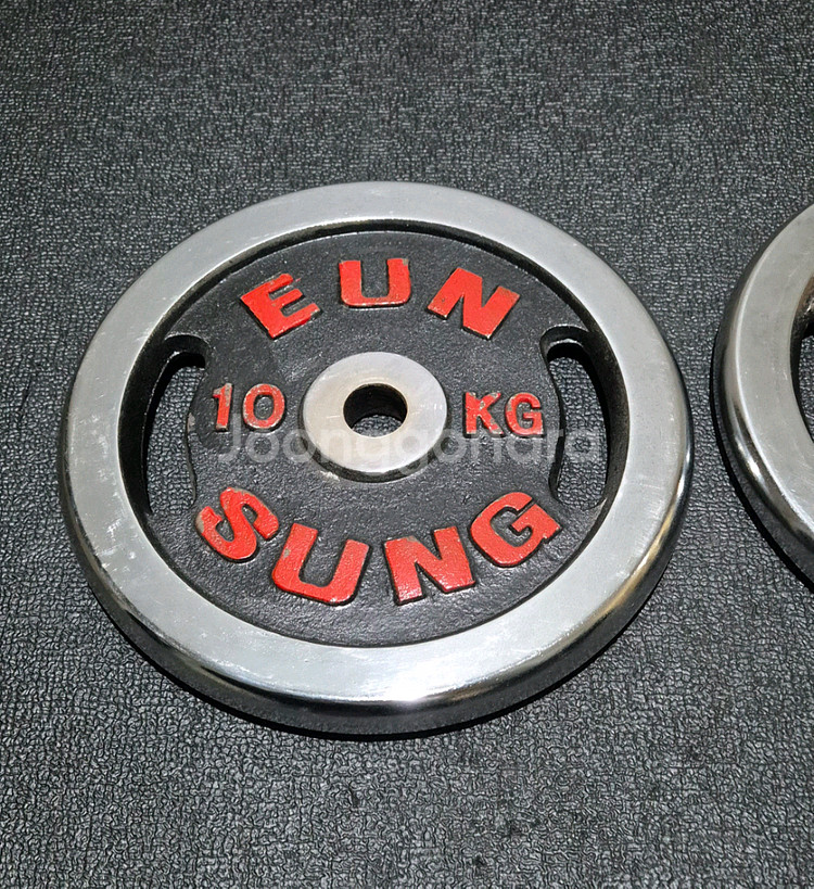 (택포) 10KG 은성 크롬 바벨 원판 플레이트--4