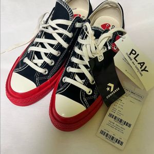 꼼데가르송 컨버스 척 70 CDG 로우 블랙 레드