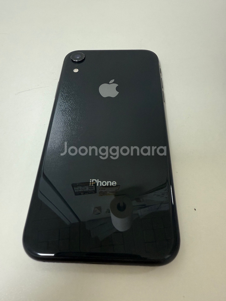 아이폰 XR 128GB 블랙/액정 파손/배터리79%--1
