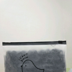 미니 블랙 고무줄 머리끈 2000매