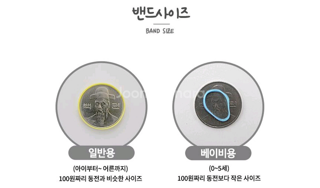 일반 블랙 고무줄 머리끈 1000매--1