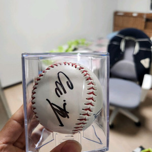 야구 사인볼 Dodgers 로고