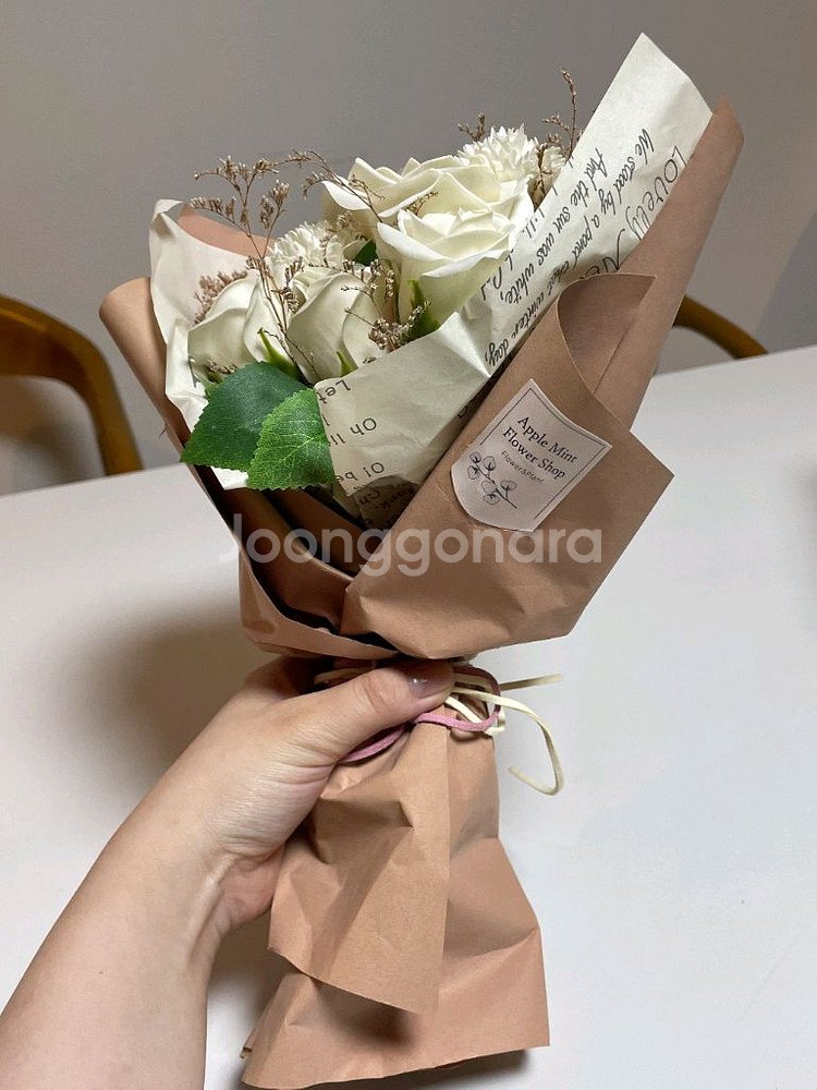 고급 비누꽃 꽃다발--0