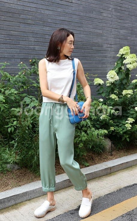 몽또또 새틴 조거 팬츠 s 사이즈 정품 사이즈 s 총--6