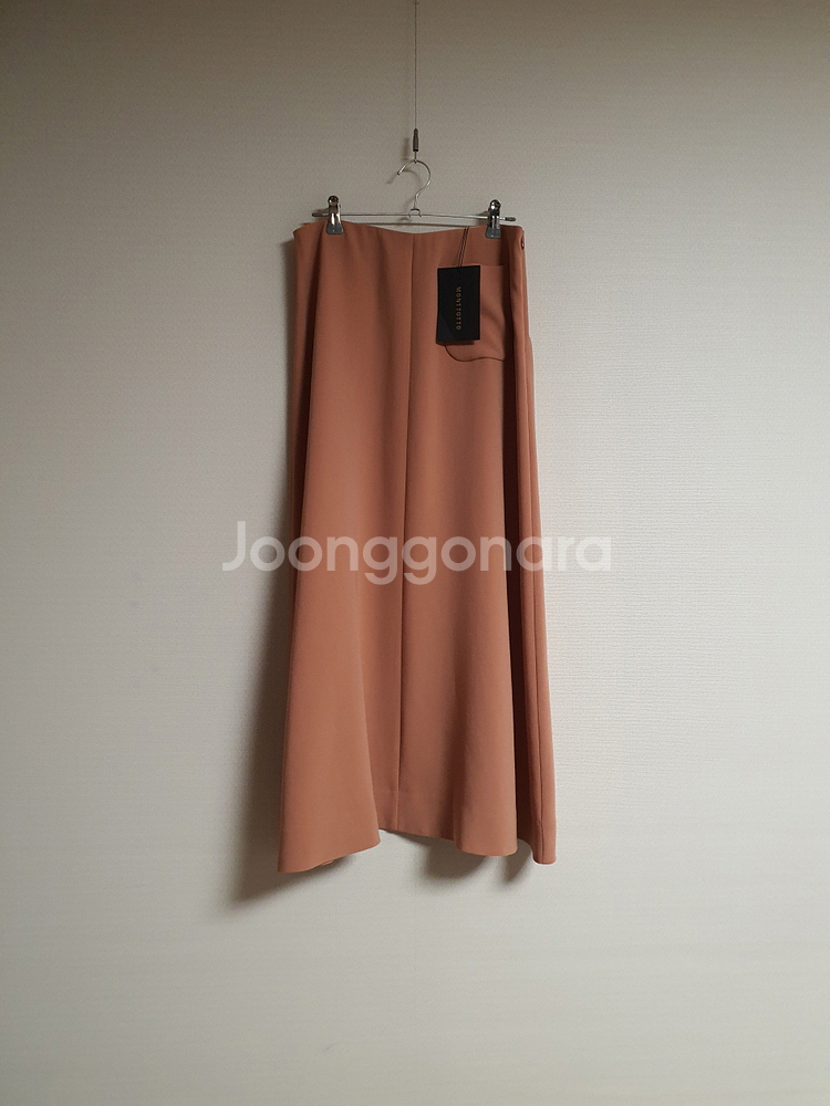 몽또또 anita 로즈컬러 플레어 롱 스커트 m 사이--2