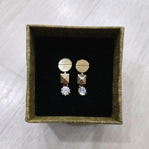 14k 옐로골드 원터치 딸랑이 귀걸이 무료배송