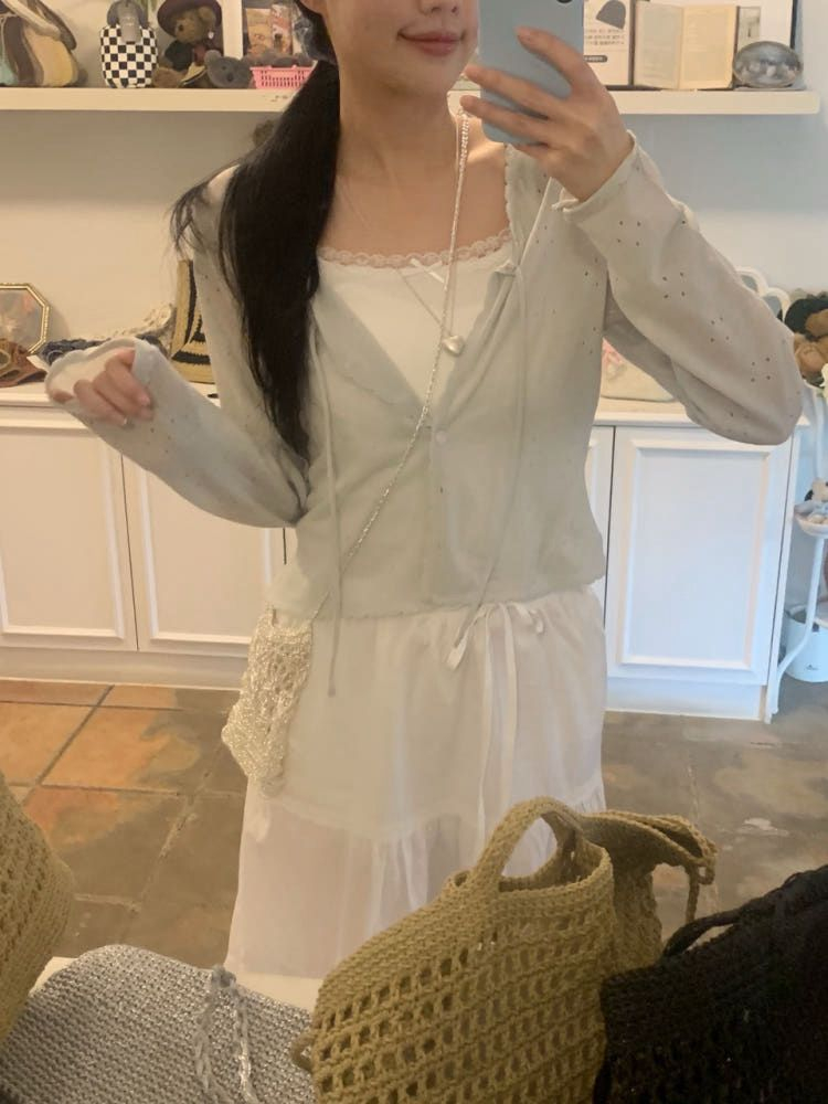 펀칭 가디건 소라그레이--3