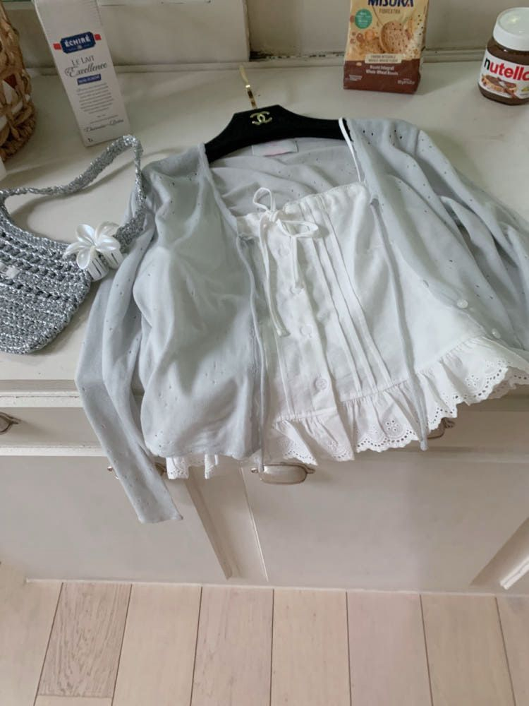 펀칭 가디건 소라그레이--8