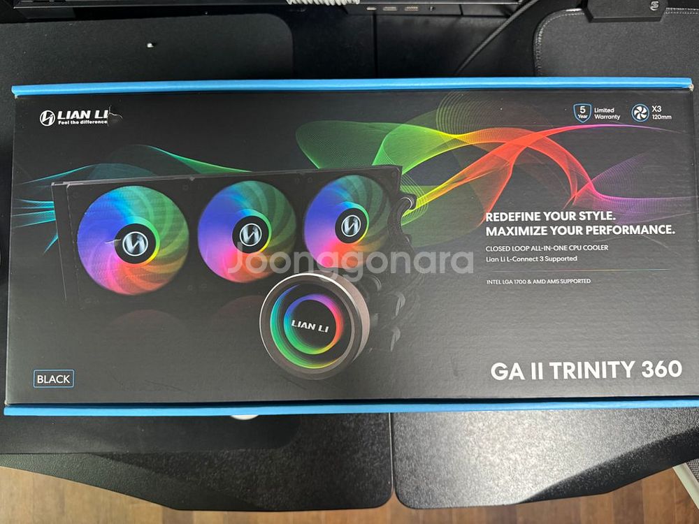 미개봉) 리안리 GA2 TRINITY 360 수냉쿨러--0