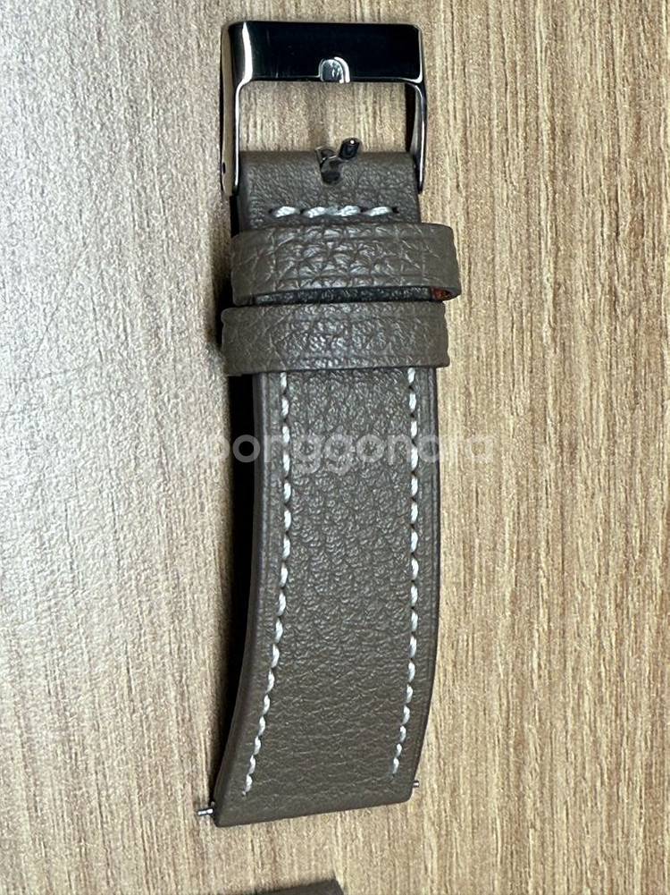 22mm 염소가죽 시계줄 1회착용--5