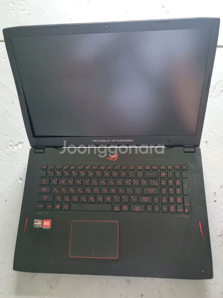 게이밍노트북 아수스 gl702zc 라이젠,램32gb--2