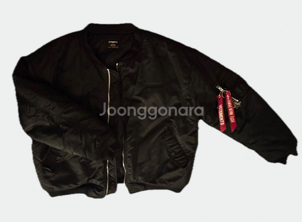 18FW) 베트멍X알파인더스트리 MA-1 블랙 봄버--0