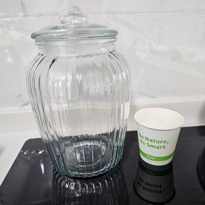 용량 2100ml 유리 보관용기(새것)
