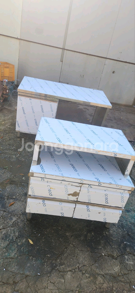 스텐 수납장/작업대/테이블/작업대(미사용품)--1