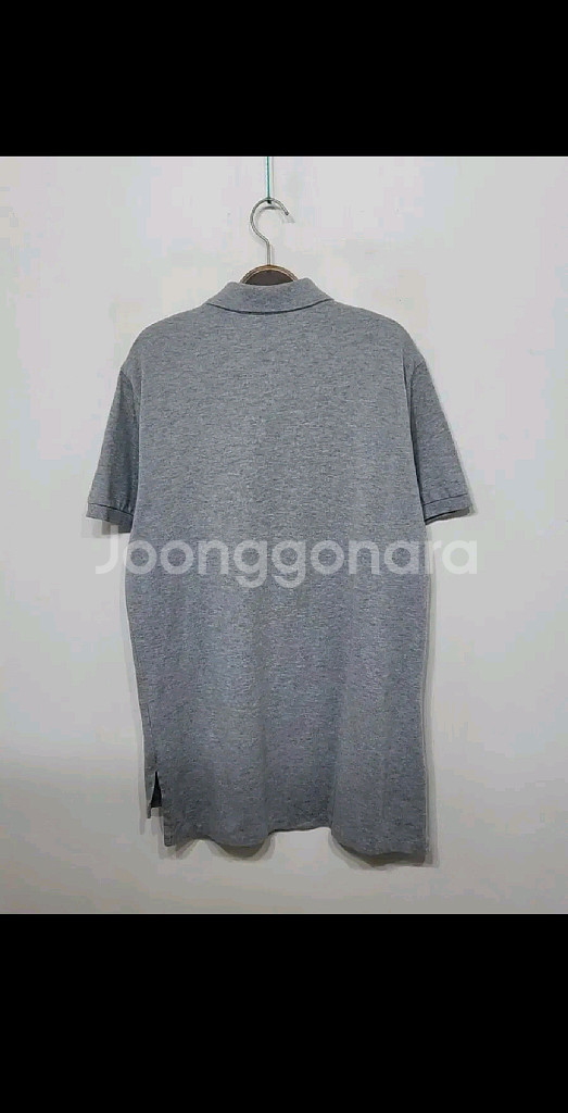 (L) 랄프로렌 폴로 반팔 카라티 그레이 피케 티셔츠--5