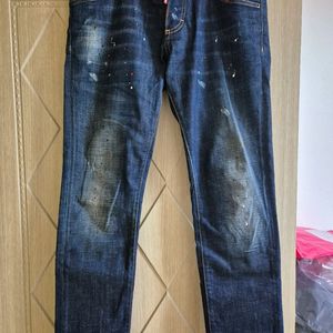 정품 디스퀘어드2 더티 오일 워싱 레드탭 슬림핏 48