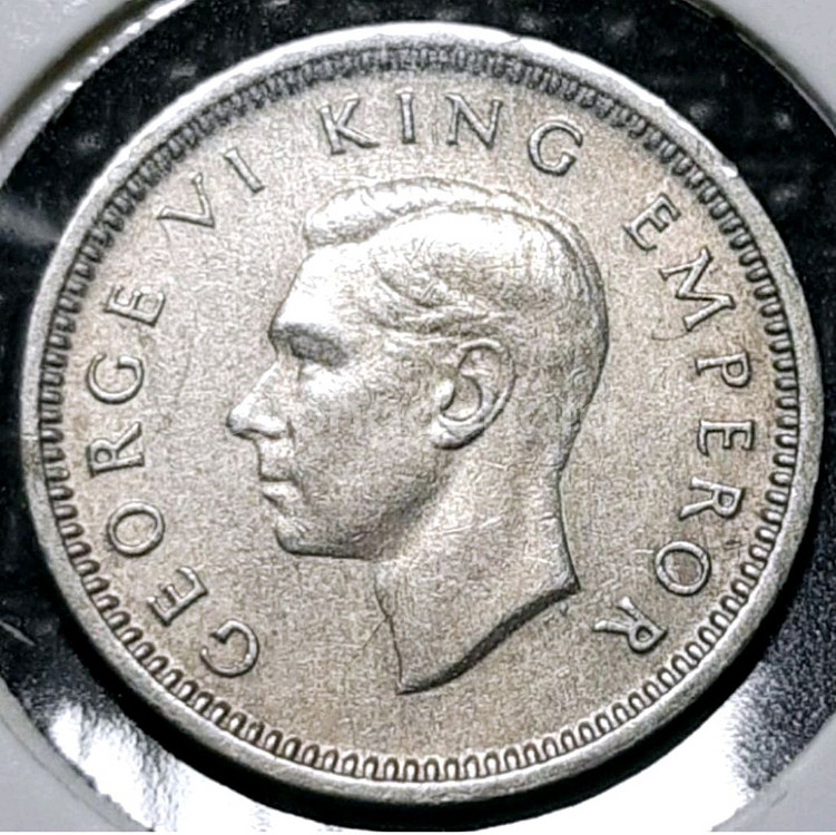 뉴질랜드 1947년 3펜스.외국주화.화폐.주화 동전--0