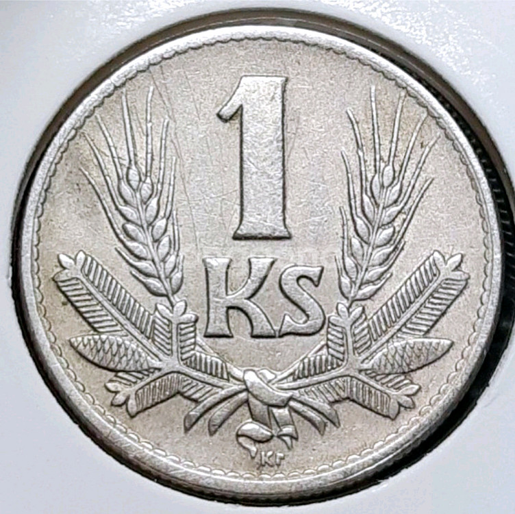 희귀 슬로바키아 제1공화국 1940년 1코루나.외국주화--1