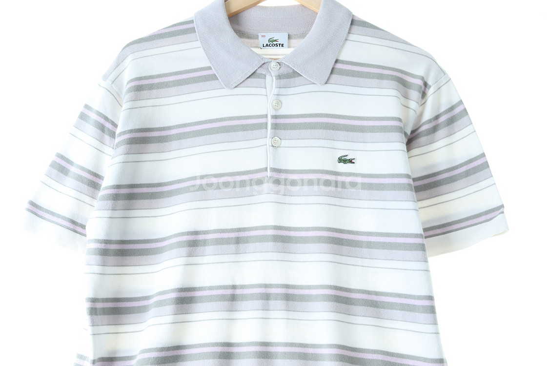 (L-XL) 라코스테 반팔 카라 티셔츠 스트라이프--6