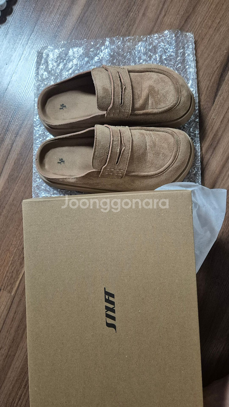 (새상품급/사이즈미스) 식스핏 보토 로퍼 뮬 판매합니다--0