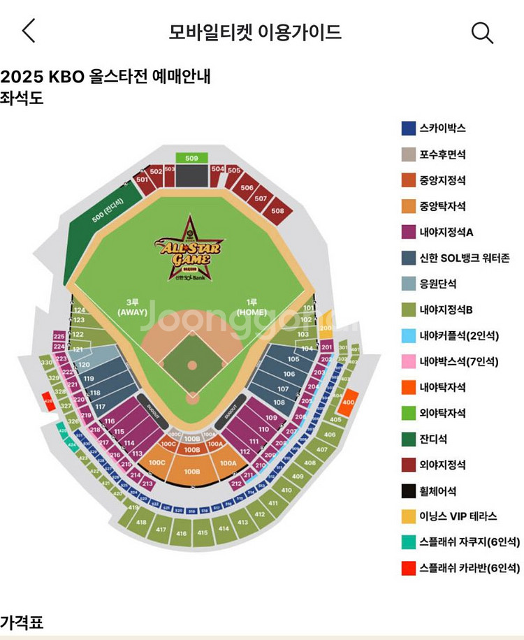 KBO 올스타전 프라이데이 포수후면석 1장--0