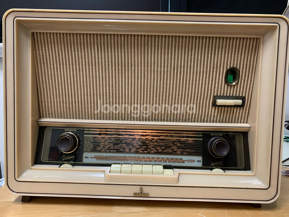 [실사용 가능] Siemens G63 진공관 라디오--0