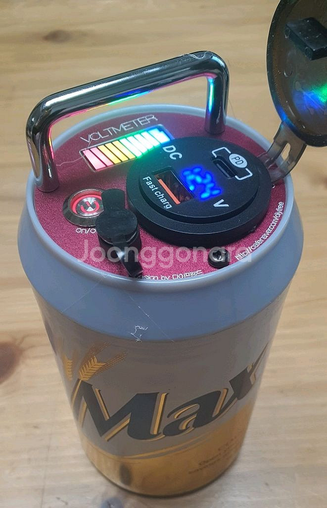 캠핑 갬성 맥주캔 파워뱅크 맥뱅(12.6V 12A)--2