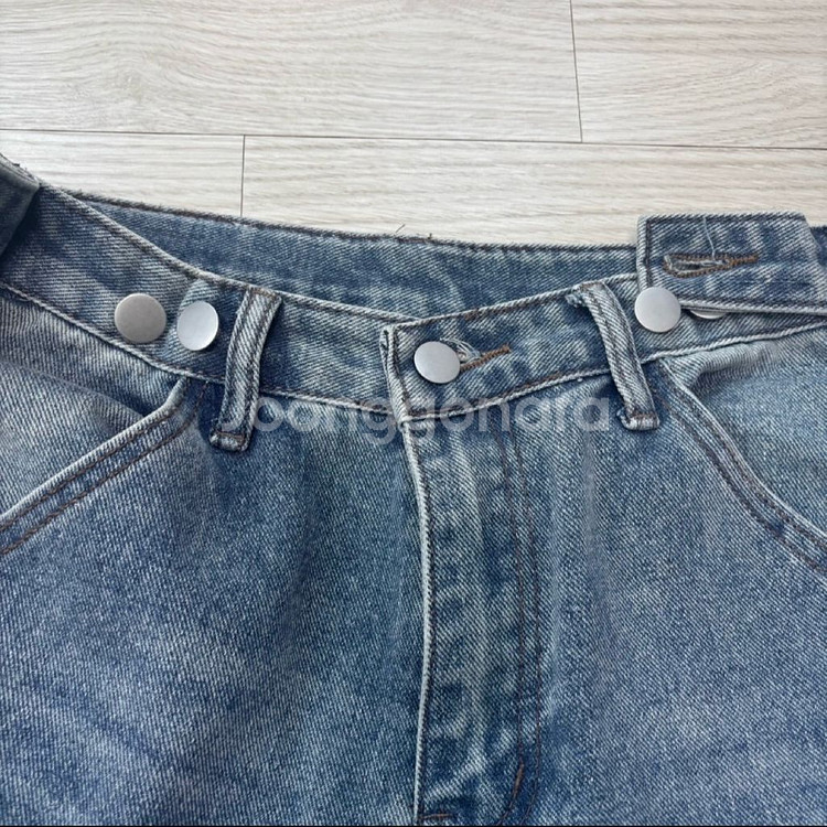 빈티지 워싱 데님 카고 와이드 팬츠 S--2