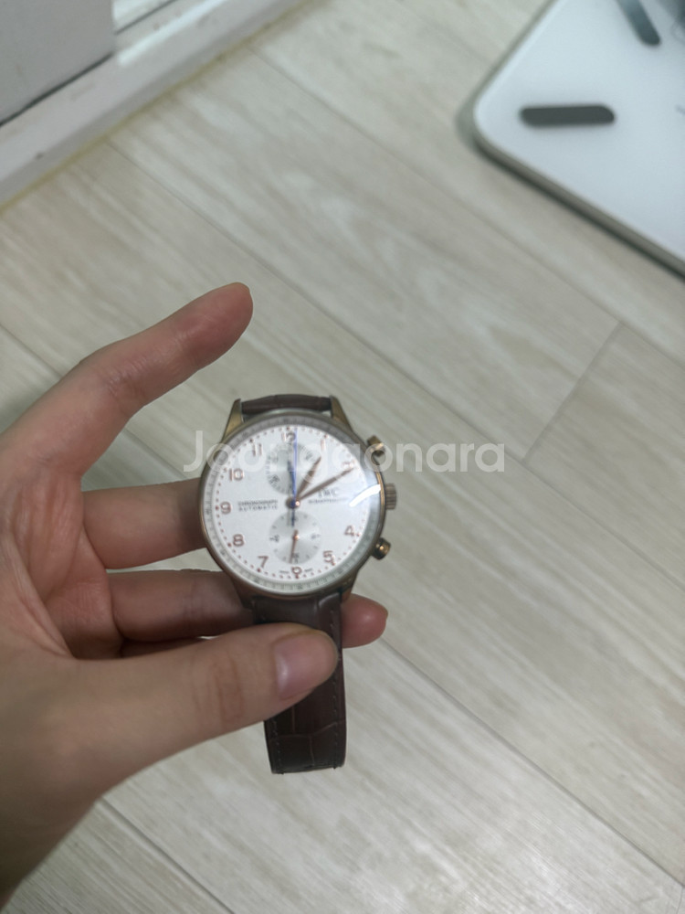 IWC 포르투기저 크로노그래프 화이트 41mm IW37--5