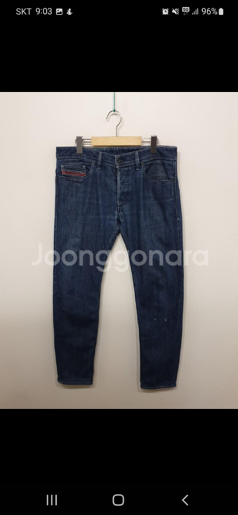 (33) 디젤 사파도 청바지 중청 스판 데님팬츠--0