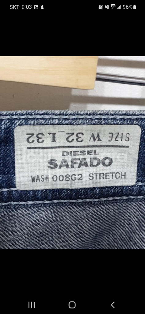 (33) 디젤 사파도 청바지 중청 스판 데님팬츠--2