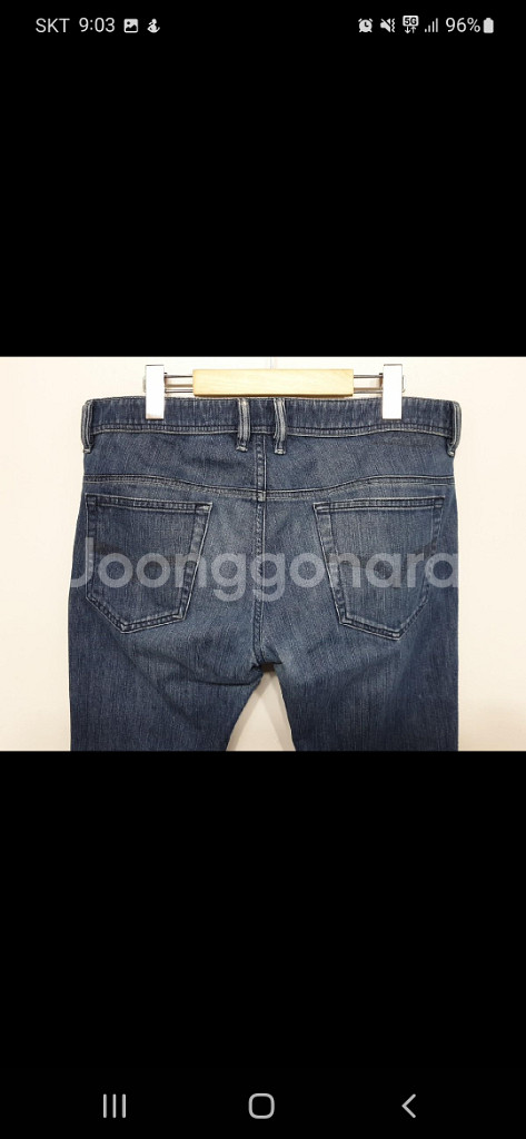 (33) 디젤 사파도 청바지 중청 스판 데님팬츠--4