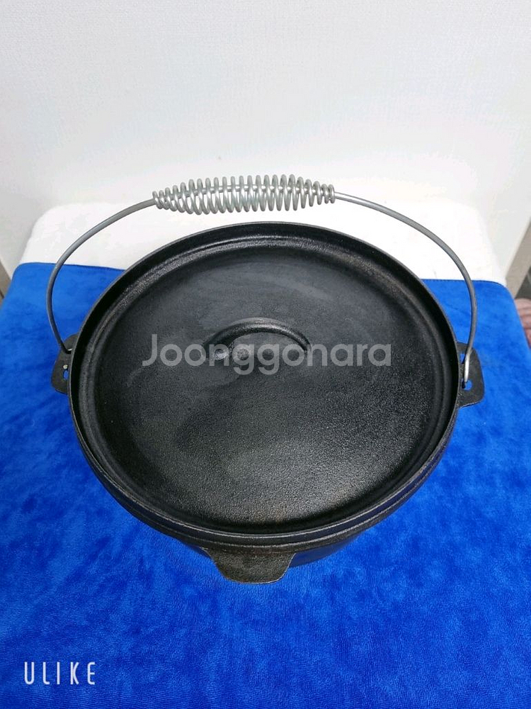 캠핑 냄비 주철 더치 오븐 (지름30cm)--4