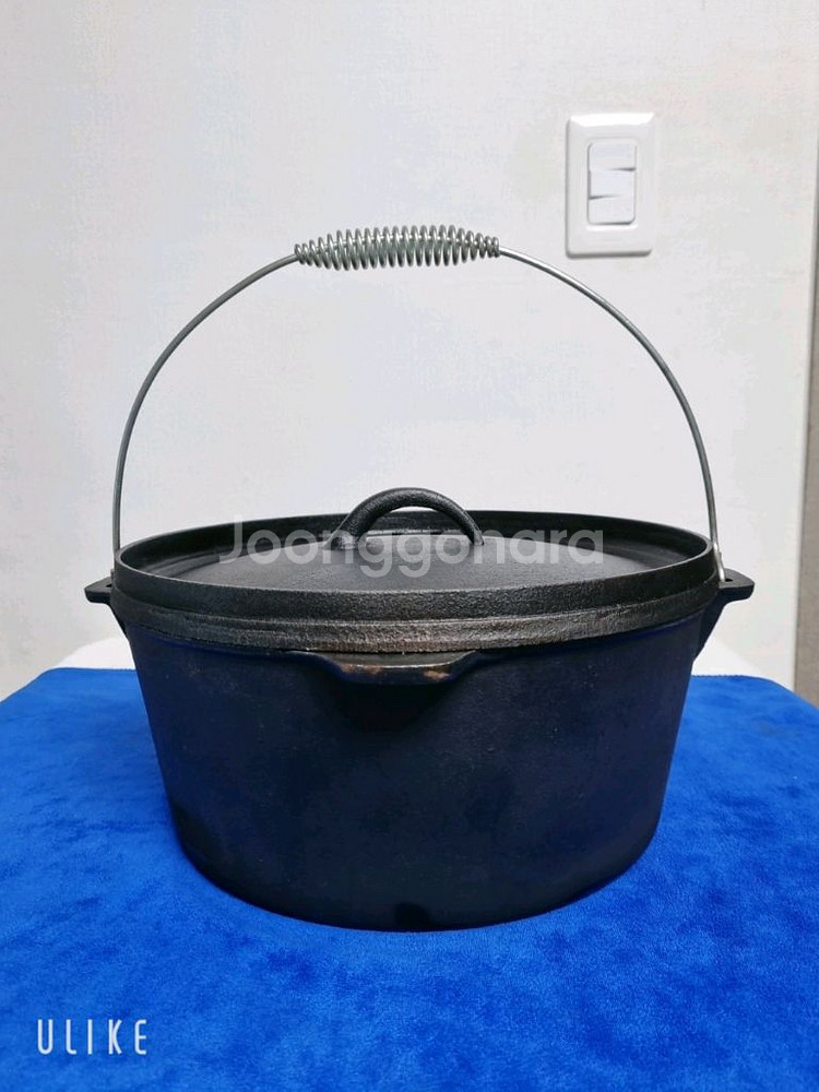 캠핑 냄비 주철 더치 오븐 (지름30cm)--3