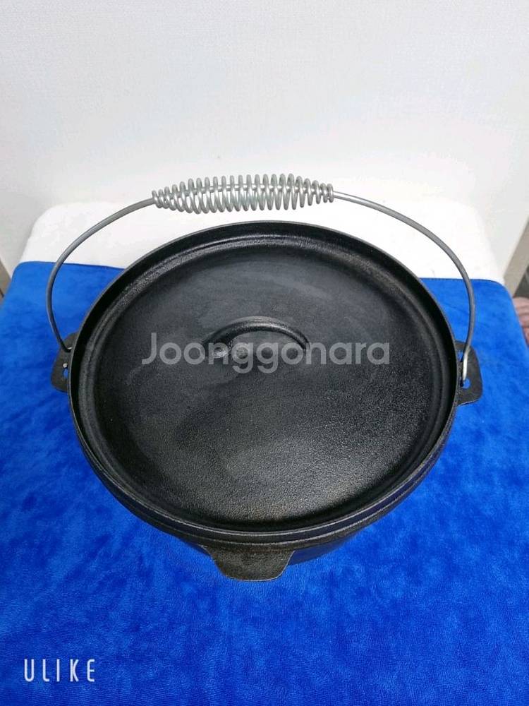 캠핑 냄비 주철 더치 오븐 (지름30cm)--4