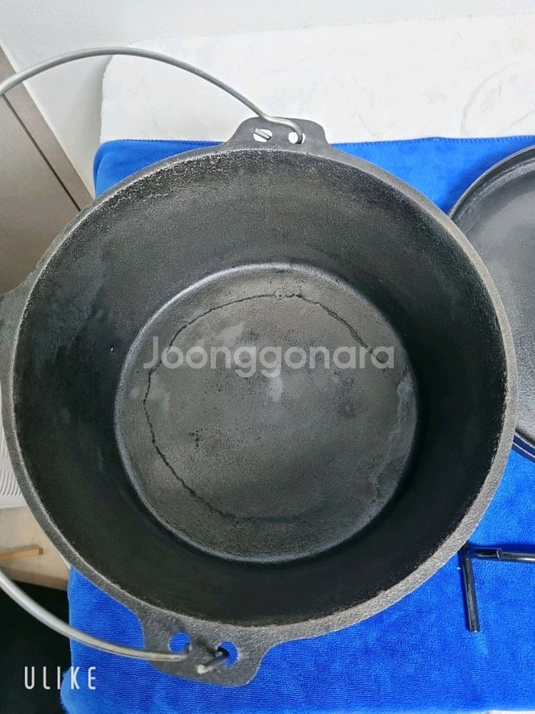 캠핑 냄비 주철 더치 오븐 (지름30cm)--5