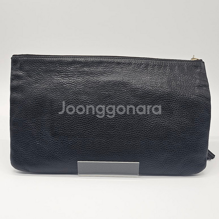 정품 구찌 뱀부 테슬 클러치백 (블랙)--1