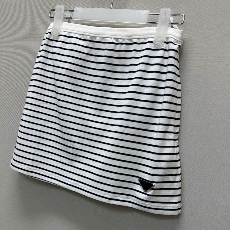 프라다 삼각로고 스트라이프 스커트 ( 25 )--1