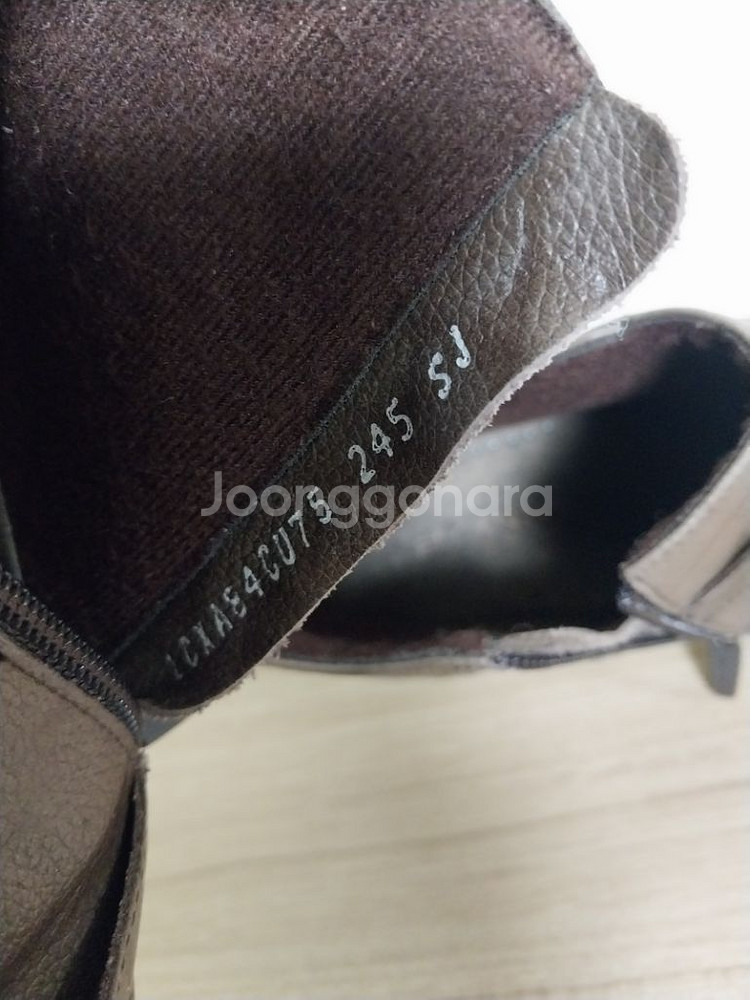 여성 엘칸토 천연가죽 앵클부츠 (245)--9
