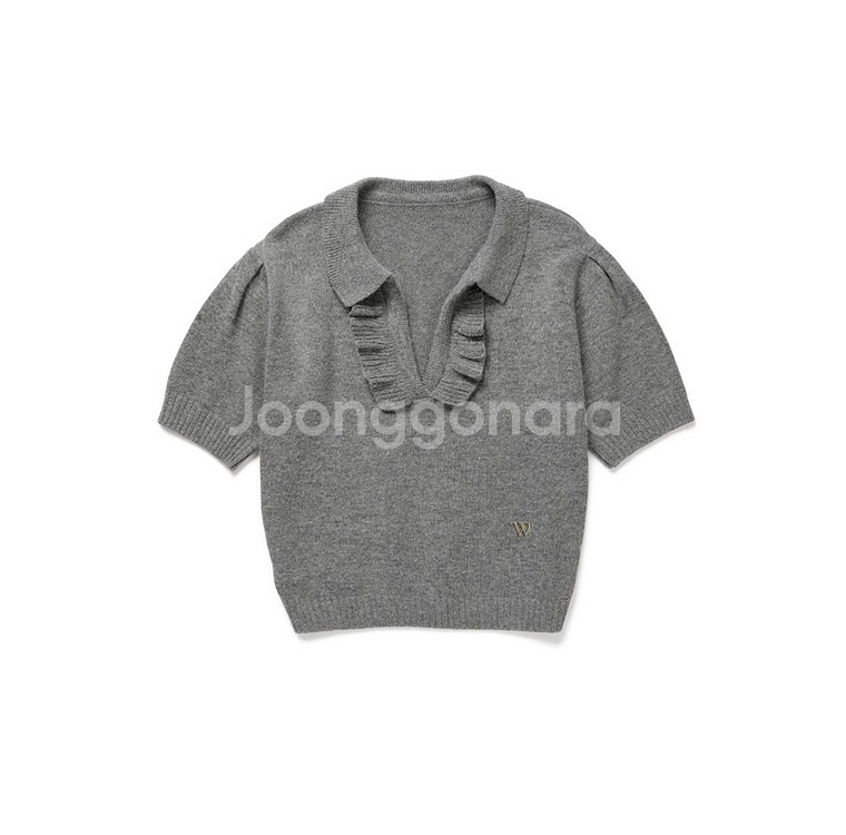 위드아웃썸머 Vanilla frill knit--6