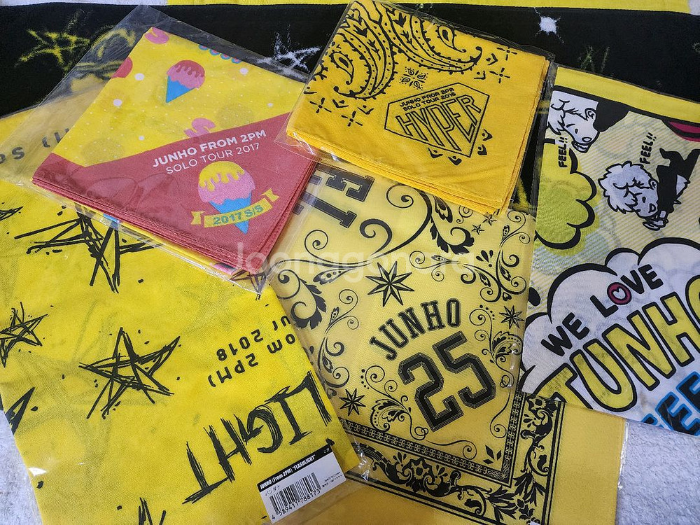 2pm준호 이준호 투어굿즈 반다나 일괄--0