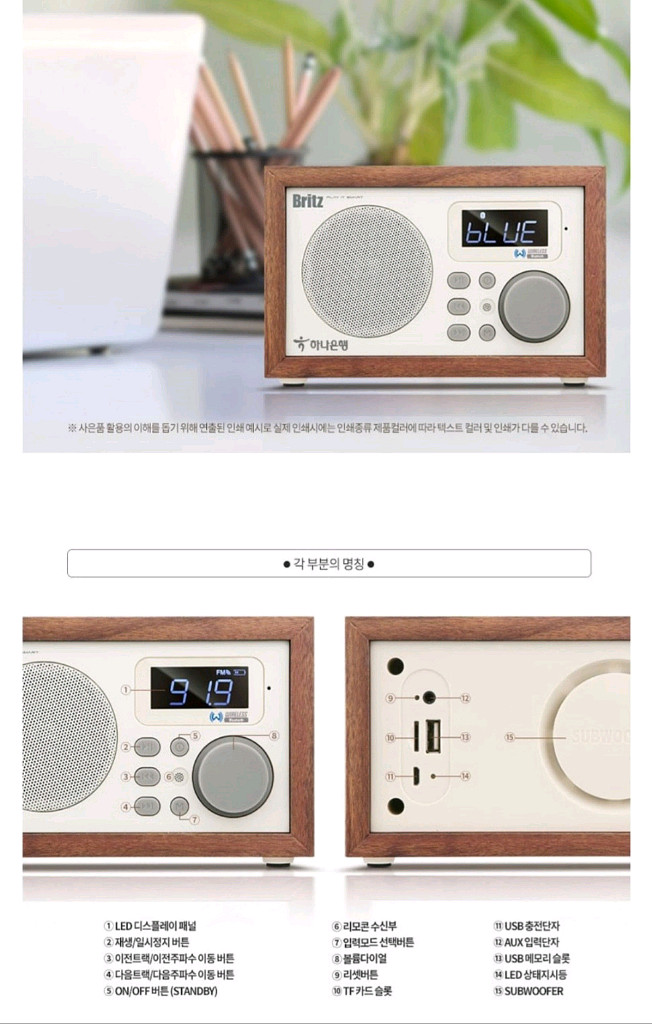 레트로 브리츠 BA-C1 블루투스 스피커--6