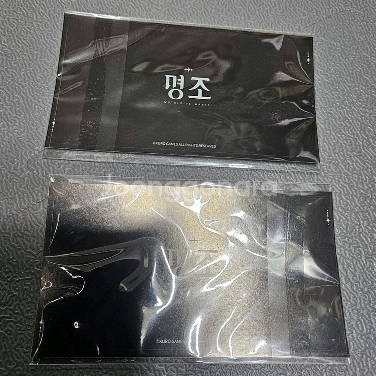 명조 팝업 굿즈 렌티큘러 카드 2종--1
