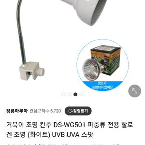 파충류 전용 할로겐 조명(uvb 스팟)
